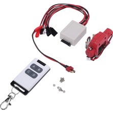 Rc Araba Vinç Simüle 1/10 Ölçekli Rc Model Paletli Araba Metal Vinç Bağlantı Hattı ve Uzaktan Kumanda Eksenel Kırmızı (Yurt Dışından)