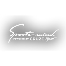 Sports Mind Chevrolet Cruze Sports Sticker 17X17 cm Beyaz