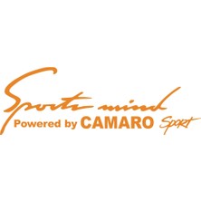 Sports Mind Chevrolet Camaro Sports Sticker 17X17 cm Turuncu