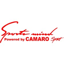 Sports Mind Chevrolet Camaro Sports Sticker 17X17 cm Kırmızı
