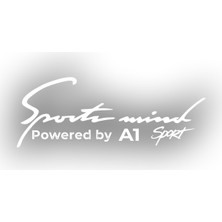 Sports Mind Audi A1 Sports Sticker 17X17 cm Beyaz