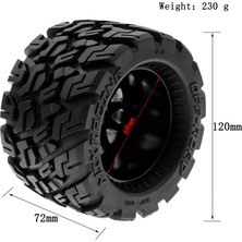 Uzaktan Kumanda Paletli Lastik Araba Siyah Lastikler 120*72 * 69MM 4 Adet Yedek Kyosho Hpı Trax4 Canavar Mk2 Tamiya Eksenel 1/10 Uzaktan Kumanda Araba Tekerlekleri (Yurt Dışından)