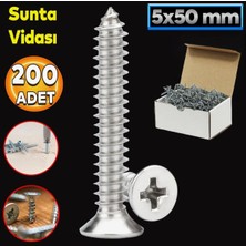 5X50 mm Sunta Vidası (200 Adet)