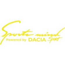 Sports Mind Dacıa Esports Sticker 17X17 cm Sarı