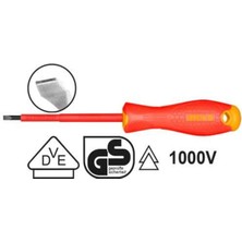 Ingco Endüstriyel Yaltımlı Düz TORNAVIDA5.5X125MM HISD815125