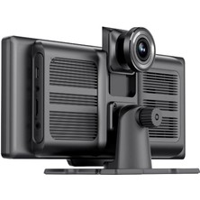 CN-120CP 4K Uyumlu Çift Kameralı Video Kaydedici Dashcam Araç Içi Kamera Carplay Android