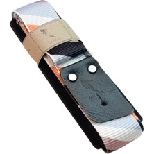 Omuz Yastıklı Gitar ve Ukulele Askısı Ahşap Pena ve Pena Kılıfı Hediyeli Guıtar Strap - Cross Lınes