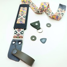 Omuz Yastıklı Gitar ve Ukulele Askısı, Strap Lock, Pena Kılıfı, Kafa Bağlantı Aparatı - Cıntura Sr