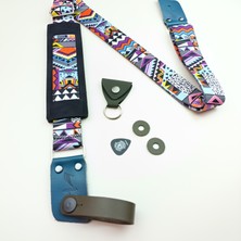 Omuz Yastıklı Gitar ve Ukulele Askısı, Strap Lock, Pena Kılıfı, Kafa Bağlantı Aparatı - Neomayan Sr
