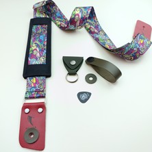 Elektrogitar Askısı Strap Lock Askı Kiliti Ahşap Pena ve Pena Kılıfı Hediyeli - Carnaval Sr