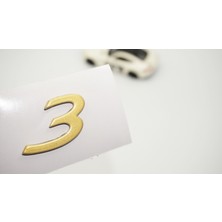 Dk Tuning Porsche 3 Rakamı 911 Gt3 Rs Bagaj Gold Yazı Logo Arma
