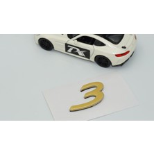 Dk Tuning Porsche 3 Rakamı 911 Gt3 Rs Bagaj Gold Yazı Logo Arma