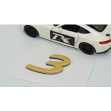 Dk Tuning Porsche 3 Rakamı 911 Gt3 Rs Bagaj Gold Yazı Logo Arma