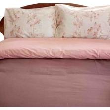 English Home Plain King Size %100 Pamuk Nevresim Yastık Set