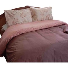 English Home Plain King Size %100 Pamuk Nevresim Yastık Set