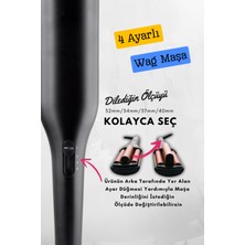 Wag Maşa 4 Ayarlı Siyah Renk Ultra Derin Iri Dalgalar (32MM/34MM/37MM/40MM Ayarlanabilir Özellikli)