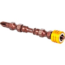 1 Adet PZ2X65 mm S2 Çeliği Çift Yönlü  Mıknatıs Uçlu Bits Uç Mıknatıslı Matkap Ucu