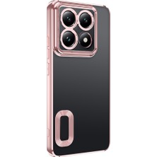 Spia Xiaomi 14T Pro ile Uyumlu Kılıf Rose Gold Disk Kapak Kamera Korumalı (Xiaomi 14T Pro ile Uyumlu, Rose Gold)