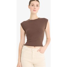 DeFacto Slim Fit Bisiklet Yaka Basic Düz Modal Kısa Kollu Tişört F0685AX25SP