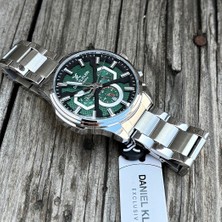 Daniel Klein Orijinal Garantili Exclusıve Saat Yeşil Kadran Bütün Fonksiyonları Çalışır Işıklı Çakmaklı Set HBDK87