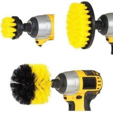 Matkap Ucuna Takılan Temizlik Fırça Seti Fırça Başlık 3 Parça