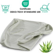 Rudu Aloevera Yastık Kılıfı Çift Taraflı Visco Visko 51X41X13-11CM