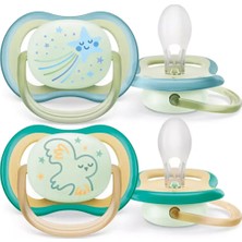 Philips Avent Ultra Air Nighttime 0-6 Ay Emzik 2’li – Ortodontik, Fosforlu, Bpa Içermez