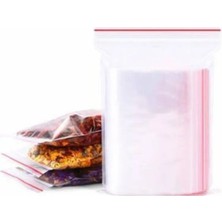 Eliz Party Kilitli Poşet 13X16 100 Adet Buzdolabı Poşeti Şeffaf Naylon Torba Kilitli Saklama Poşeti