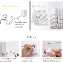 Ayarlanabilir Paslanmaz Çelik Halatlı Geri Çekilebilir Askılık, Depolama Ağırlığı 20 Kg, 4 M Geri Çekilebilir Çamaşır Ipi,