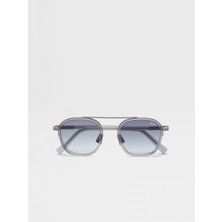 Ermenegildo Zegna (EZ0231-20B) 51 | Unisex Gri Güneş Gözlüğü