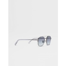 Ermenegildo Zegna (EZ0231-20B) 51 | Unisex Gri Güneş Gözlüğü