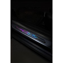 Chery Uyumlu Aynalı Kapı Eşiği Koruma Sticker Seti 4'lü