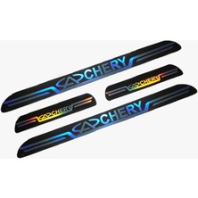 Chery Uyumlu Aynalı Kapı Eşiği Koruma Sticker Seti 4'lü