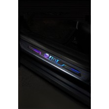 Fiat Uyumlu Aynalı Kapı Eşiği Koruma Sticker Seti 4'lü