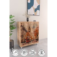 London 4 Raflı Ayakkabılık Antre Hol Çok Amaçlı Ayakkabı Dolabı