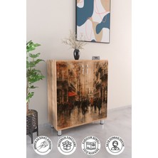 City Vibe 4 Raflı Ayakkabılık Antre Hol Çok Amaçlı Ayakkabı Dolabı