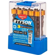 Mıknatıs Uçlu Bits Uç Pz 2X65MM 10 Adet - Çift Yönlü