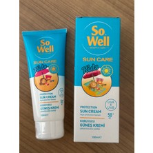So Well Sun Care Kids Koruyucu Güneş Kremi Spf 50+ (100 Ml) - Çocuk Cildine Özel Yüksek Koruma!