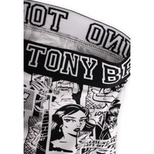 Tony Bruno 4'lü Erkek Preimum Desenli Boxer (Paket 1)