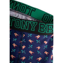 Tony Bruno 4'lü Erkek Preimum Desenli Boxer (Paket 1)
