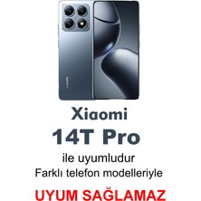 Xiaomi Mi 14T Pro Mat Uyumlu Siyah Kılıf – Yumuşak Silikon, Koruyucu, Şok Emici Kapak