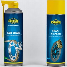 Putoline Motosiklet Bakım Seti Tech Chain Zincir Yağı + Balata (Fren) Spreyi + Zincir Fırçası Monero