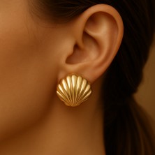 Oceane Dorée – Celıne Edition deniz kabuğu küpe