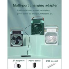 Avigo Taşınabilir Vantilatör Spreyli Vantilatör Buzlu Buharlı Mini Klima Fan Masaüstü Usb Fan Air Cooler
