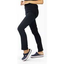 Uçak Medikal Siyah U-flex Likralı Tek Alt (İNCE KUMAŞ)