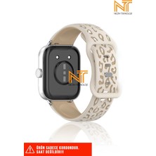 Nezih Case Xiaomi Redmi Watch 4 / 5 / 6 / Band 8 Pro / Uyumlu Leopar Desenli Silikon Kordon