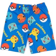 Pokemon Erkek Çocuk Alt Üst Şortlu Takım