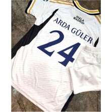 Real Madirid Arda Güler Beyaz 24 Numara Çocuk Alt Üst Takımı T-Shrt  4 Parça