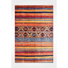 Kapadokya Dijital Baskı Şönil Halı | Kaymaz Tabanlı, Yıkanabilir, Toz Tutmaz, Modern Klasik Stil