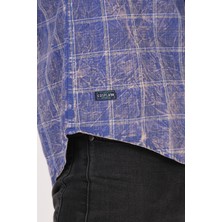 Kısa Kol Slim Fit Ekoseli Gömlek